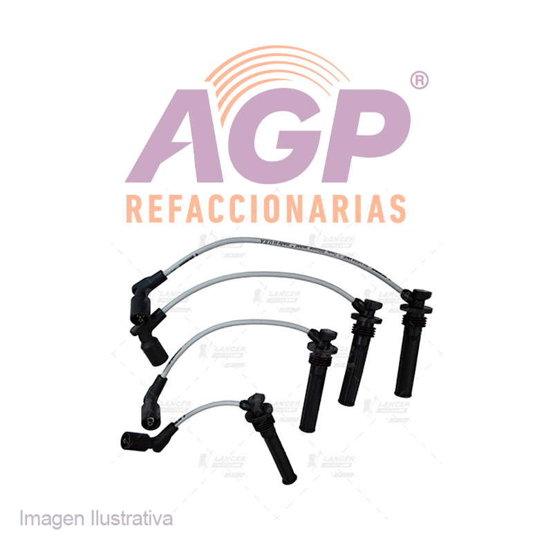CABLES PARA BUJIAS  G.M. 4 CIL. SPARK  1.2 LTS. DOHC 2011-2016 - REFACCIONARIAS AGP