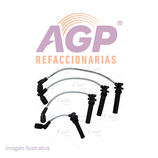 CABLES PARA BUJIAS  G.M. 4 CIL. SPARK  1.2 LTS. DOHC 2011-2016 - REFACCIONARIAS AGP