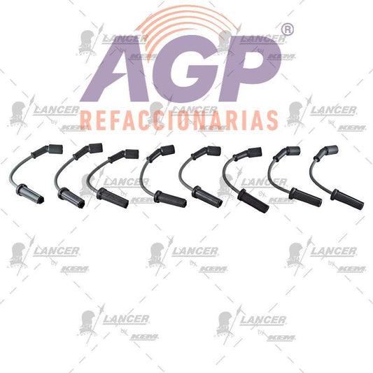 CABLES PARA BUJIAS  CHEVROLETSILVERADO 2500 5.3 LTS. 8 CIL. 99-07 /  AVALANCHE 5.3 LTS. 8 CIL. 09-13 / CAMARO 5.7 LTS. 8 CIL. 98-02 / CORVETTE 5.7 LTS. 8 CIL. 97-04 / EXPRESS 3500 6.0 LTS. 8 CIL. 09