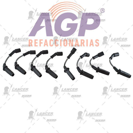 CABLES PARA BUJIAS  CHEVROLET SUBURBAN 1500 5.3 LTS. 8 CIL. 07-08 / TRAIL BLAZER 5.3 LTS. 8 CIL. 06-08 / AVALANCHE 5.3 LTS. 8 CIL. 07-08 / EXPRESS 1500 5.3 LTS. 8 CIL. 03-08 / GMC SIERRA 5.3 LTS. 8