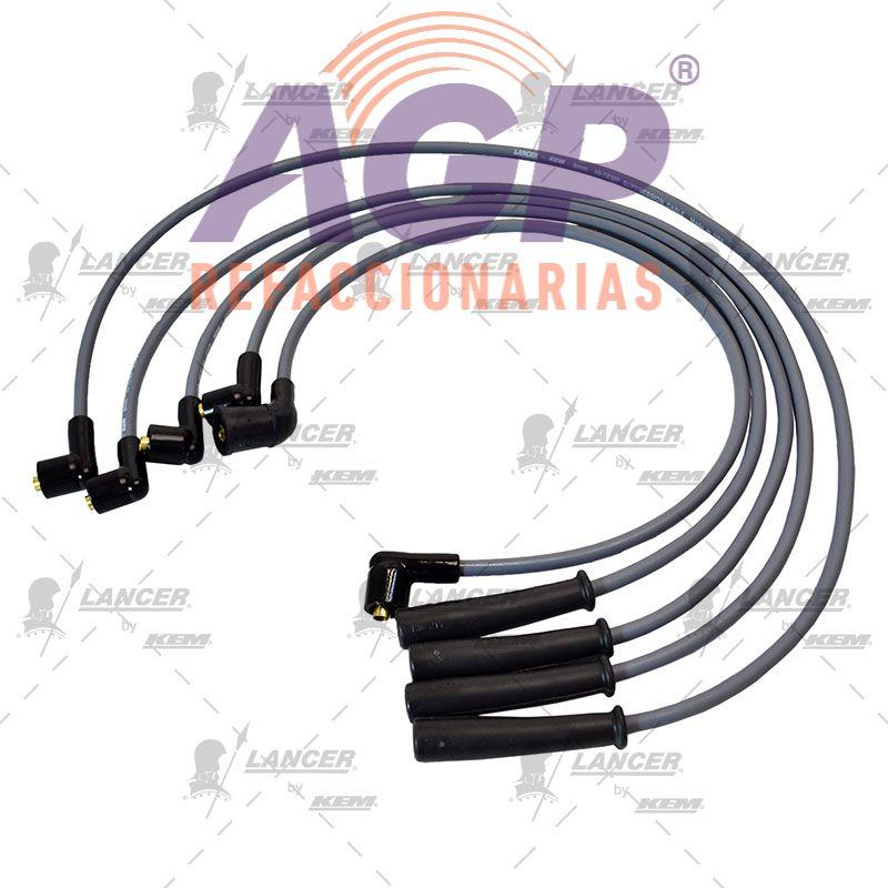 CABLES PARA BUJIAS CHRYSLER 4 CIL. 2.0,2.6LTS.PICKUP MINI RAM, MITSUBISHI 4 CIL. PICK UP 2.0, 2.6