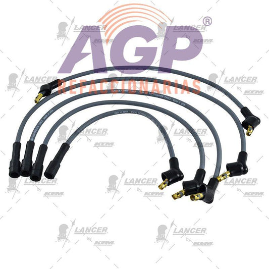 CABLES PARA BUJIAS RENAULT 4 CIL.  2 LITROS MIRAGE, R-12 TS, R-18 Y R-18  1976-1983.