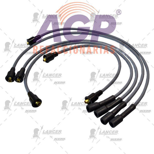 CABLES PARA BUJIAS  JEEP 4 CIL. JEEP 2.5 LTS. 1953-1971FORD 4 CIL. CAPRI
