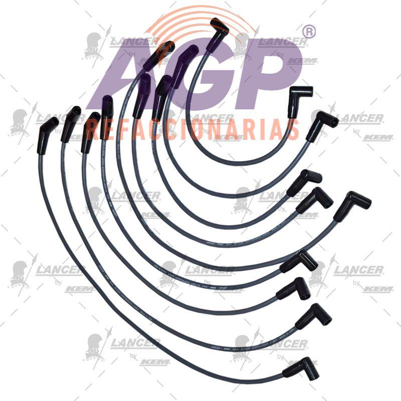 CABLES PARA BUJIAS  FORD 8 CIL. 5.0 LTS. MICROBUS ENC. ELECTRONICO  FUEL INJECTION 1992-1997.
