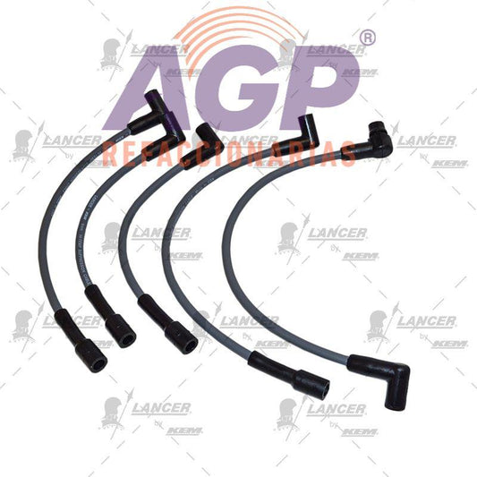 CABLES PARA BUJIAS  FORD 4 CIL. 2.3 LTS GHIA FUEL INJECTION  1989 1/2- 1992. TOPAZ 1989 1/2-1994