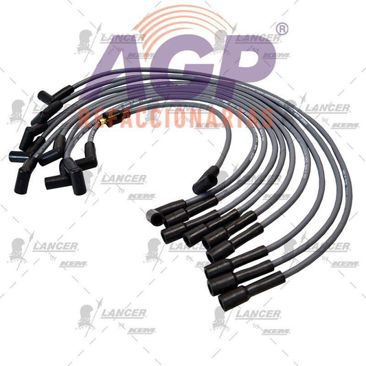 CABLES PARA BUJIAS  FORD 8 CIL. MOTOR400ENC.CONVENCIONAL(2CABLESDEBOBINA).