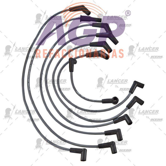 CABLES PARA BUJIAS  FORD 6 CIL. 3.0 LTS.GHIA ENCENDIDO ELECTRONICO 1993-1995 - REFACCIONARIAS AGP