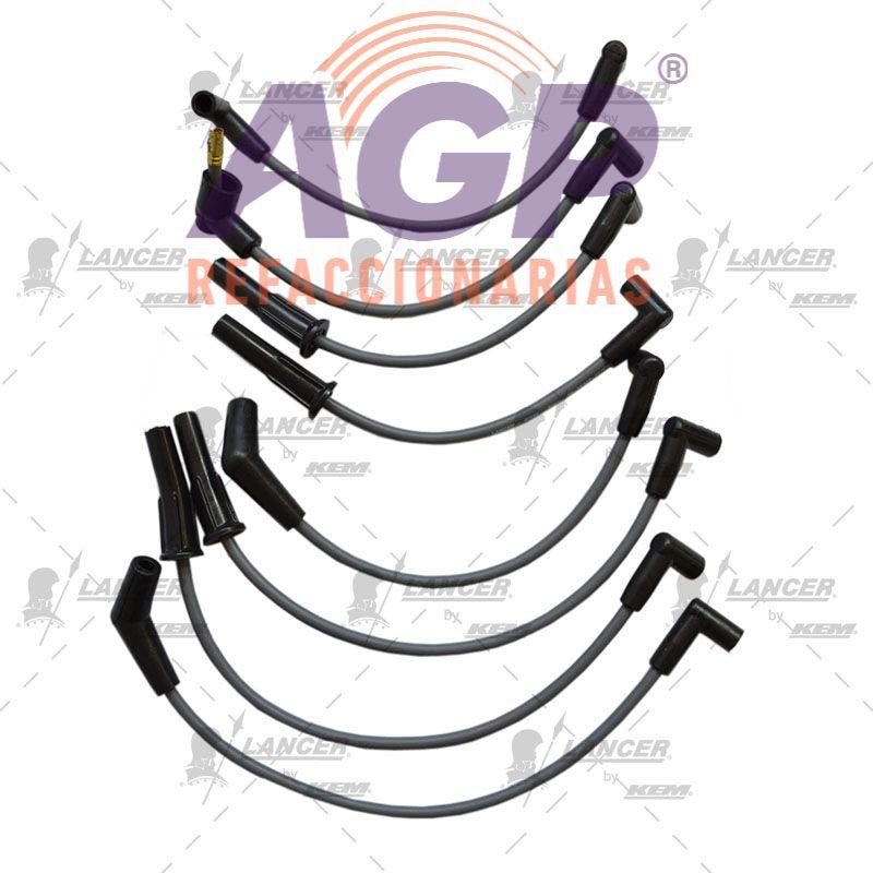 CABLES PARA BUJIAS  FORD 6 CIL. 4.9 LTS.PICK UP 6 EN LINEA ENC. ELECTRONICO 1994-1998.