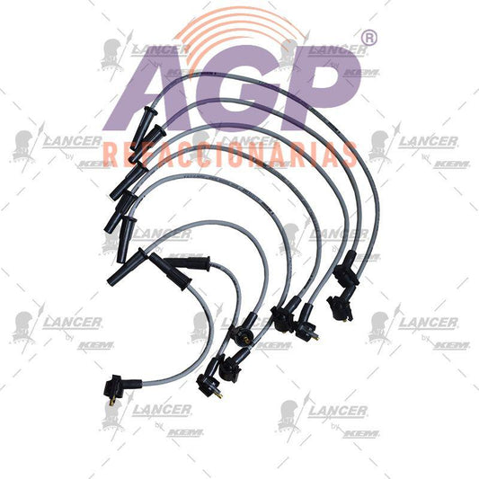 CABLES PARA BUJIAS  FORD 4 CIL. 2.3 LTS. RANGER 1996-1998 (8 CABLES) - REFACCIONARIAS AGP