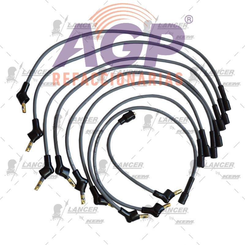 CABLES PARA BUJIAS FORD 8 CIL. 289",302",351" F-100, 150 HASTA 1991. FAIRMONT, GALAXIE HASTA 1984