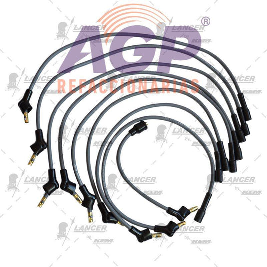 CABLES PARA BUJIAS FORD 8 CIL. 289",302",351" F-100, 150 HASTA 1991. FAIRMONT, GALAXIE HASTA 1984