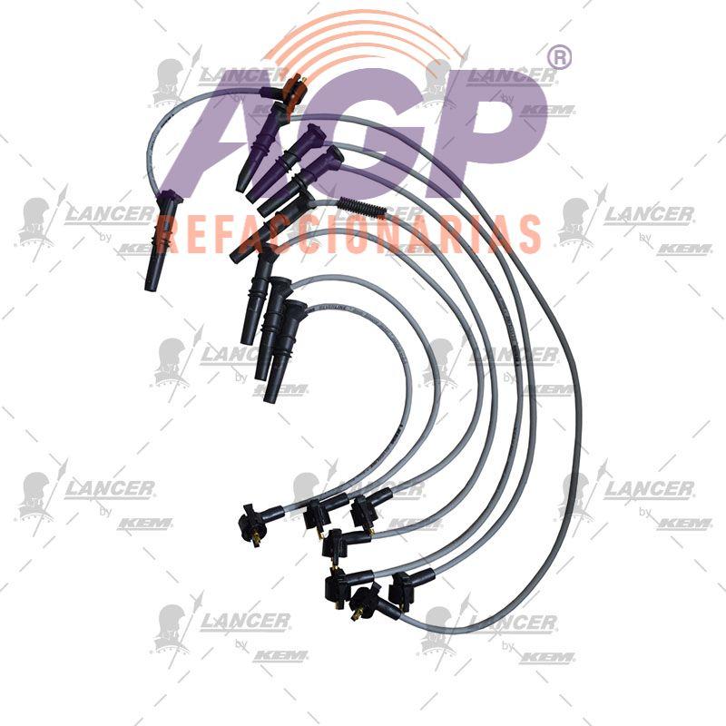 CABLES PARA BUJIAS  FORD 8 CIL. 4.6 LTS. MUSTANG 1996-1998 - REFACCIONARIAS AGP