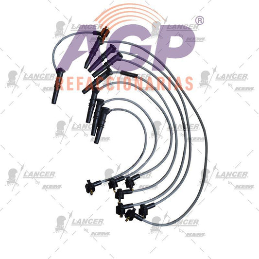 CABLES PARA BUJIAS  FORD 8 CIL. 4.6 LTS. MUSTANG 1996-1998 - REFACCIONARIAS AGP