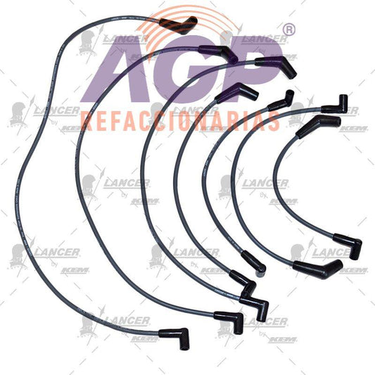 CABLES PARA BUJIAS FORD 6 CIL. 3.8 LTS. COUGAR, THUNDERBIRD 1989 -1990 CAMIONETAS 1992-1994.