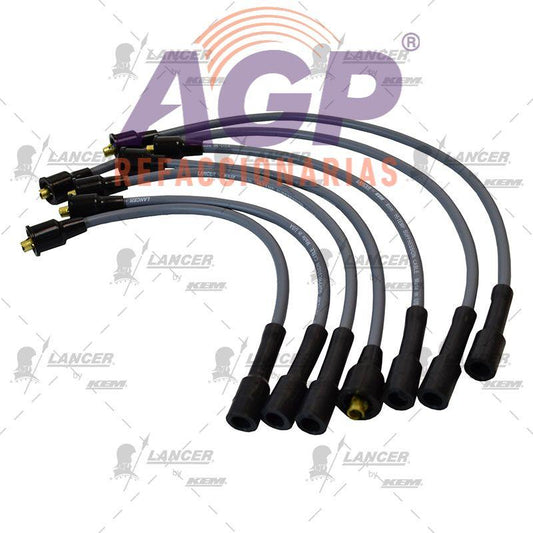 CABLES PARA BUJIAS VAM 6 CIL. AMERICAN, AMX, GREMLIN, PACER, RALLY WAGONEER, TODOS
