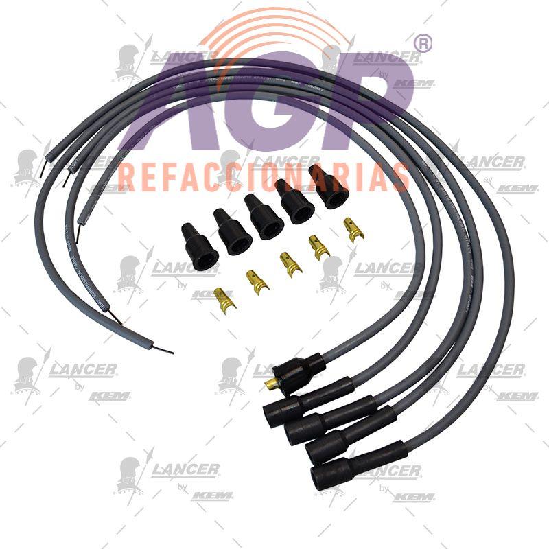 CABLES PARA BUJIAS UNIVERSAL 4 CIL. TODOS VEHICULOS 4 CILINDROS