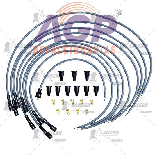 CABLES PARA BUJIAS UNIVERSAL 8 CIL. TODOS, VEHICULOS 8 CILINDROS