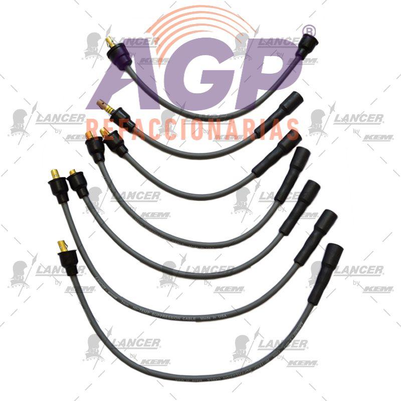 CABLES PARA BUJIAS  DINA 6 CIL. CAMIONES Y CAMIONETAS D-1000