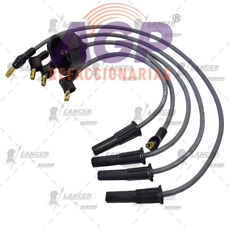 CABLES PARA BUJIAS  MAZDA 4 CIL. PICK UP  MAZDA 2.2 LTS. 1986-1991 ENCENDIDO ELECTRONICO