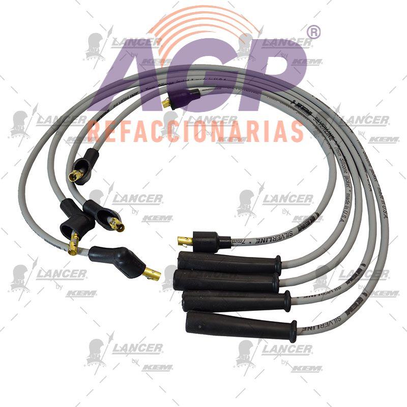 CABLES PARA BUJIAS  MAZDA 4 CIL. PICK UP B2600  2.6LTS. (87-89)