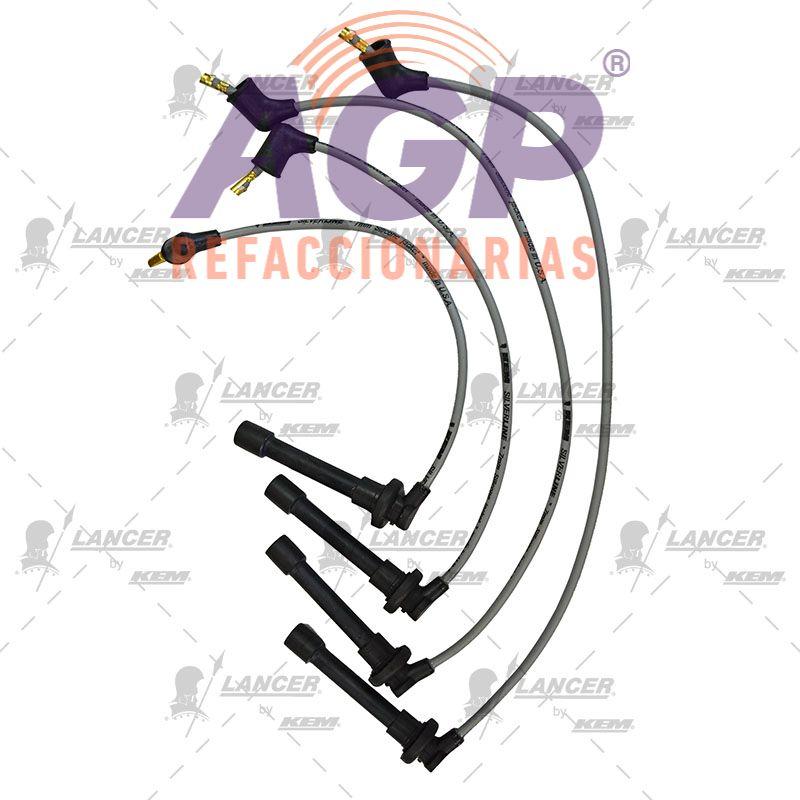 CABLES PARA BUJIAS  HONDA 4 CIL. 1.6 LTS CIVIC 1996-2000 - REFACCIONARIAS AGP