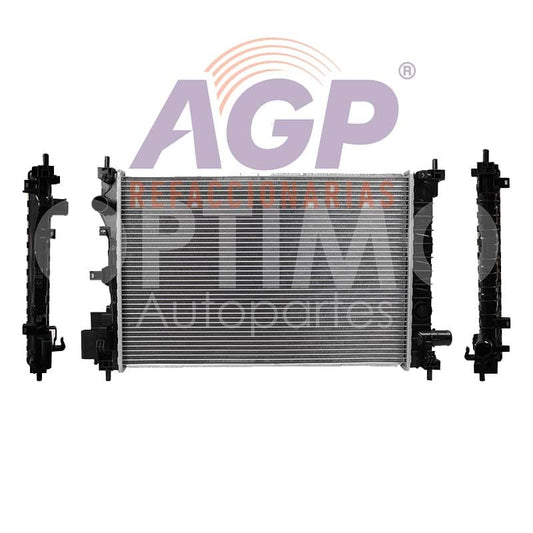 RADIADOR AGUA C/S AIRE STD 610*400*16MM T/SOLDADO (NUEVA LINEA) CHEVROLET SPARK NG 1.4L 2016-2021