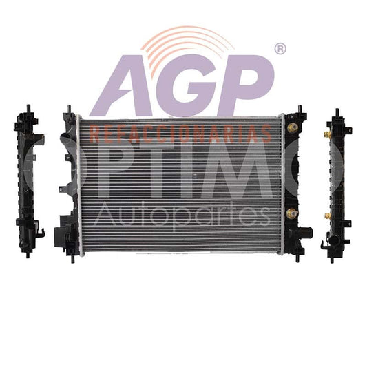 RADIADOR AGUA C/S AIRE AUT 610*400*16MM T/SOLDADO (NUEVA LINEA) CHEVROLET SPARK NG 1.4L 2016-2021