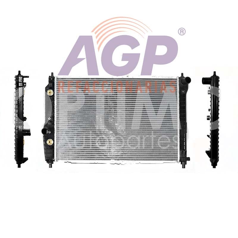 RADIADOR AGUA C/AIRE AUT 610*440*16MM (PT G3 06-09) T/SOLDADO CHEVROLET AVEO 1.6L 2007-2009