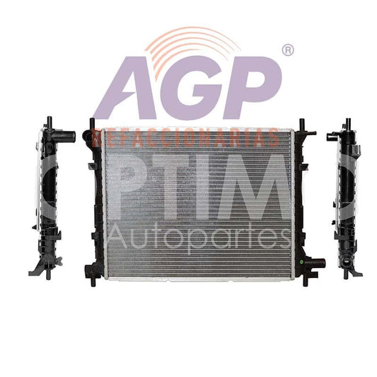 RADIADOR AGUA S/AIRE STD 520*420*26MM T/SOLDADO FORD FIESTA IKON 1.6L 2001-2007