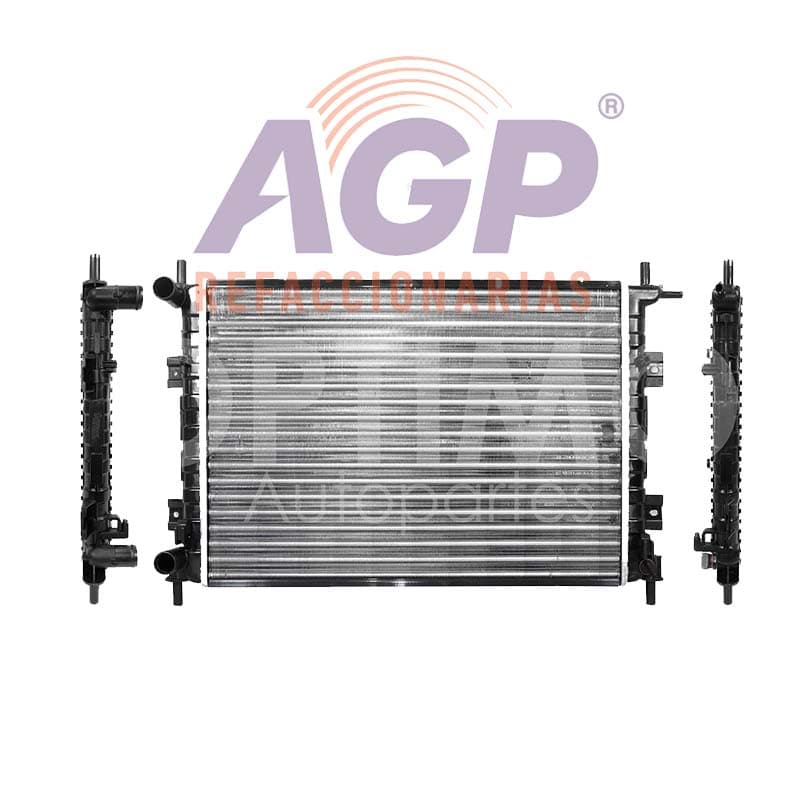 RADIADOR AGUA C/AIRE STD 510*360*32MM (COURIER 1.6L 01-10) T/MECANICO FORD FIESTA IKON 1.6L 2001-2004