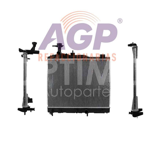 RADIADOR AGUA C/S AIRE AUT 480*380*16MM (MT G4 19-24/MIRAGE 15-16) T/SOLDADO ATTITUDE 1.2L 2015-2024