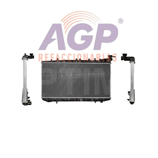 RADIADOR AGUA C/S AIRE STD 670*340*26MM 16VAL (SENTRA B-14) T/VALEO T/SOLDADO TS-III 1.6L 1995-2017