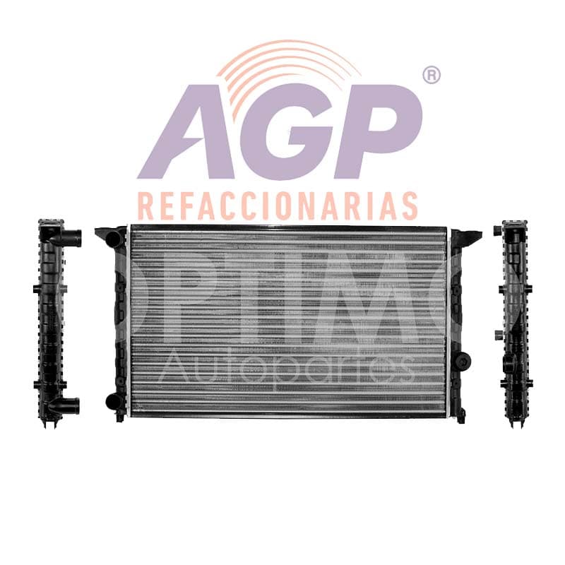 RADIADOR AGUA C/AIRE STD 640*380*32MM (DERBY 1.8L 95-00) T/MECANICO JETTA/GOLF A3 2.0L 1993-1998