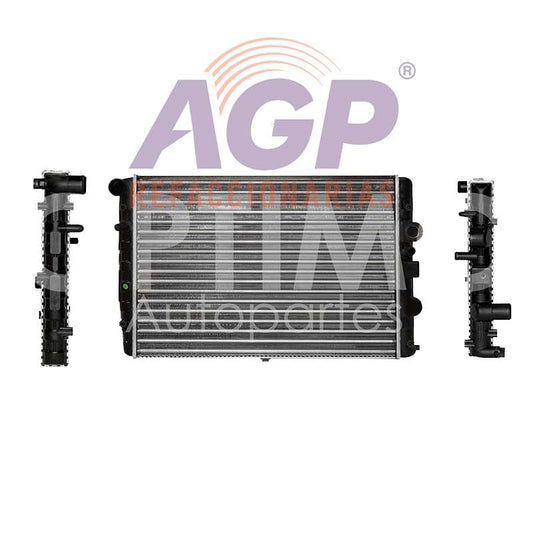 RADIADOR AGUA C/S AIRE STD 490*340*32MM (VAGONETA 00-05/PICK-UP 00-09) T/MECANICO VOLKSWAGEN POINTER 1.8L 1998-2009