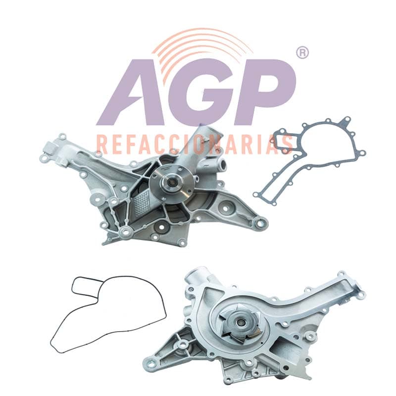 BOMBA DE AGUA MERCEDES BENZ V6 DOHC 24 VÁL. 2.6L (2597CC) C240 (01-05) / V6 DOHC 24 VÁL. 2.8L - REFACCIONARIAS AGP
