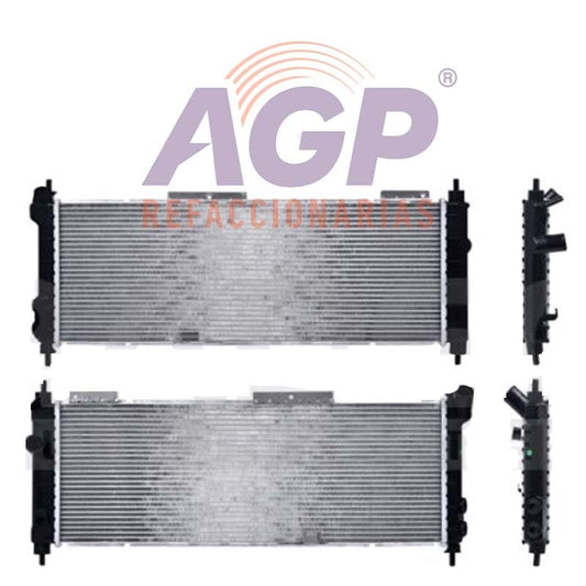 RADIADOR CV CHEVY 94-12 L4 1.4/1.6 LTS LARGO C/AA STD 26 7/9X10 1/2X26MM ALUM SOLD POLAR