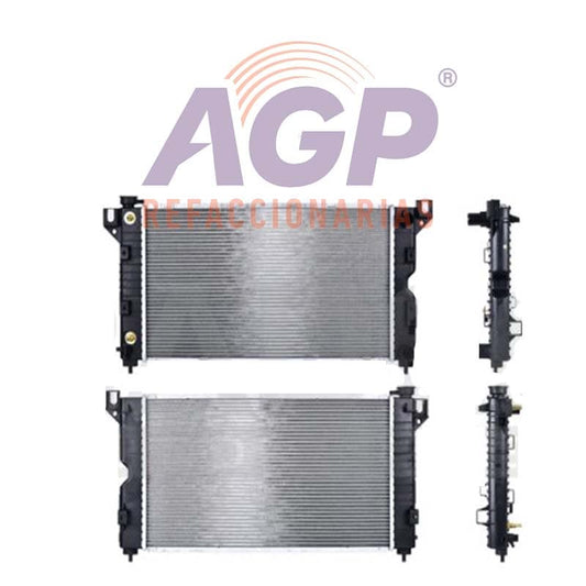 RADIADOR CR CARAVAN/TOWN COUNTRY/VOYAGER/GRAND VOYAGER 96-00 L4/V6 2.4/3.0/3.3/3.8 LTS  TOMAS LINEALES C/S AA AUT 26 1/6X14 7/8X32MM ALUM SOLD POLAR