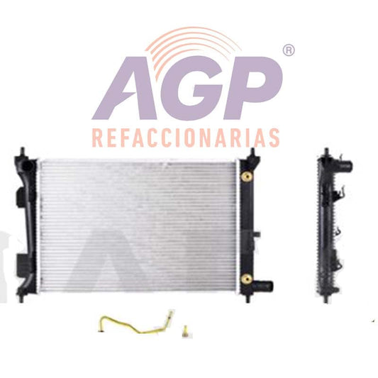 RADIADOR DG ATTITUDE 12-14 L4 1.4 HYUNDAI GRAND I10 2015- 2020 AUTOMATICO