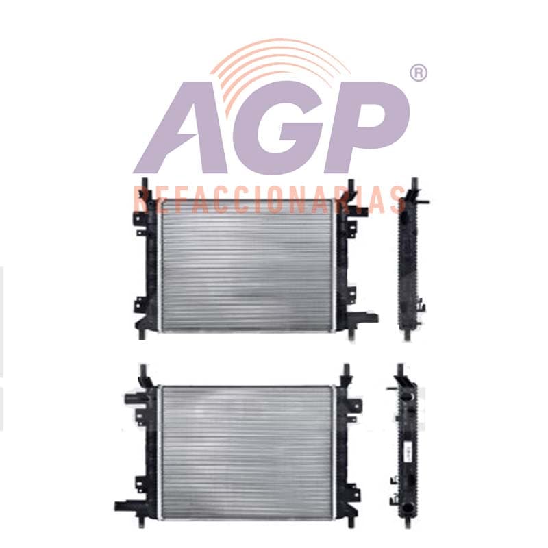 RADIADOR FD KA 00-07 L4 1.3 1.4 LTS C AIRE ACONDICIONADO ESTANDAR