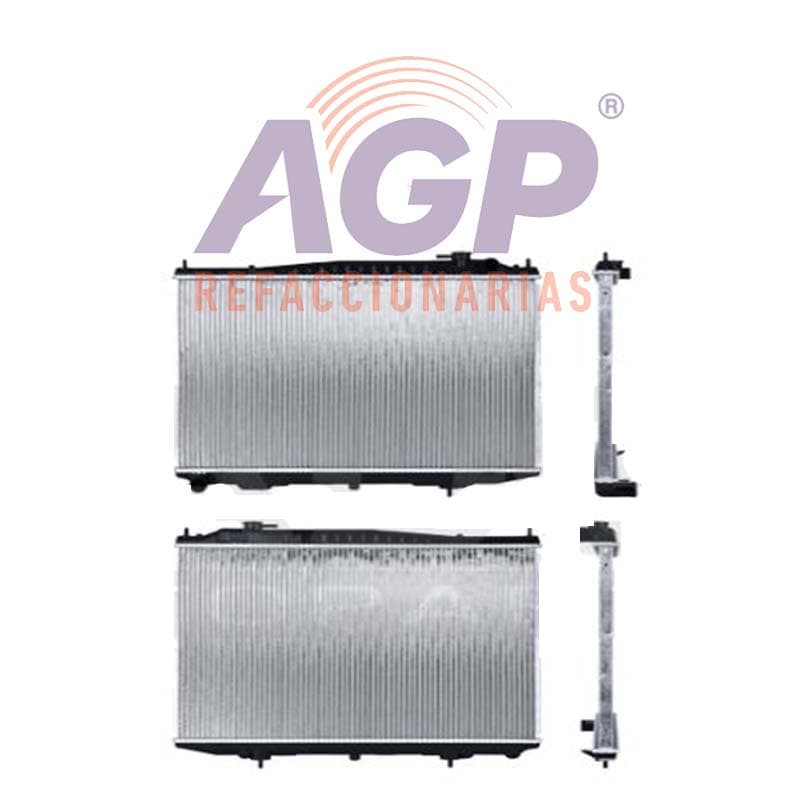 RADIADOR NS FRONTIER/D22 02-09 V6 3.0 LTS TOMAS CRUZADAS C/S AA STD  17 5/7X27X26MM ALUM SOLD POLAR