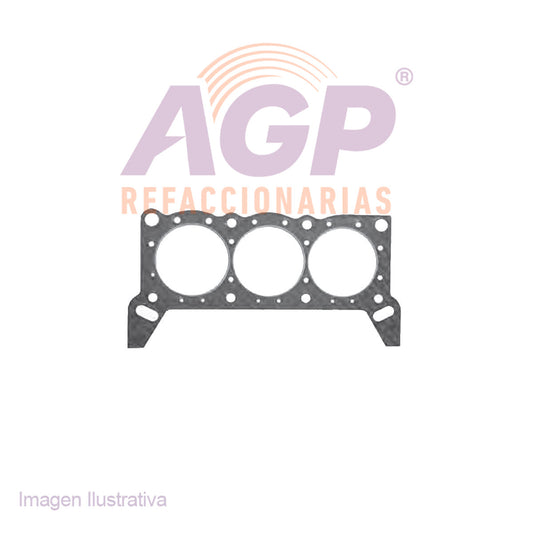 EMPAQUE DE CABEZA FORD COUGAR THUNDERBIRD V6 3.8 88-95 PASOS DE AGUA REDONDOS