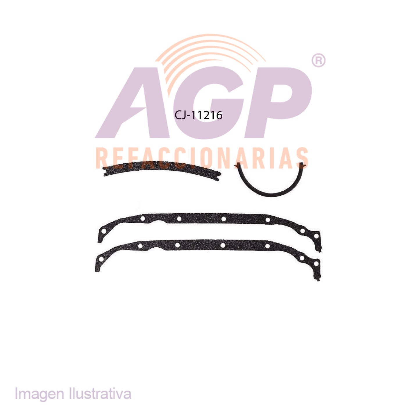 EMPAQUE DE CARTER BUICK CENTURY L4 2.2L 93-96 - SKYHAWK L4 2.0L 87-89 - CHEV. BERETTA L4 2.0L 87-89   L4 2.2L 90-96 - CAVALIER L4 2.0 87-89   2.2 90-02 - CORSICA L4 2.0 87-89   2.2 90-96 - LLV L4 2.2
