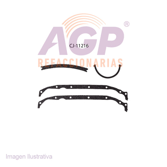 EMPAQUE DE CARTER BUICK CENTURY L4 2.2L 93-96 - SKYHAWK L4 2.0L 87-89 - CHEV. BERETTA L4 2.0L 87-89   L4 2.2L 90-96 - CAVALIER L4 2.0 87-89   2.2 90-02 - CORSICA L4 2.0 87-89   2.2 90-96 - LLV L4 2.2