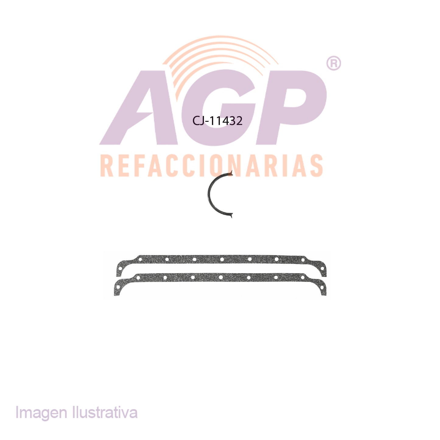 EMPAQUE DE CARTER CHRYS. V8 5.9L ASPEN 76-80 - CHALLENGER 71-74 - CHARGER 71-78 - CORDOBA 75-80 - CORONET 71-76 - D-100 86-88 - D-150 77-90 - D-250