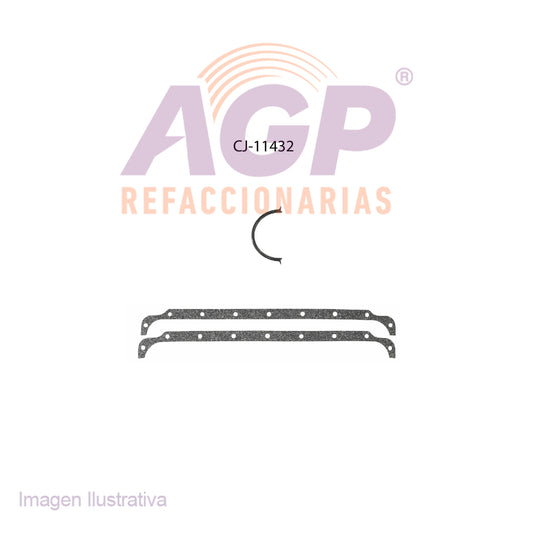 EMPAQUE DE CARTER CHRYS. V8 5.9L ASPEN 76-80 - CHALLENGER 71-74 - CHARGER 71-78 - CORDOBA 75-80 - CORONET 71-76 - D-100 86-88 - D-150 77-90 - D-250