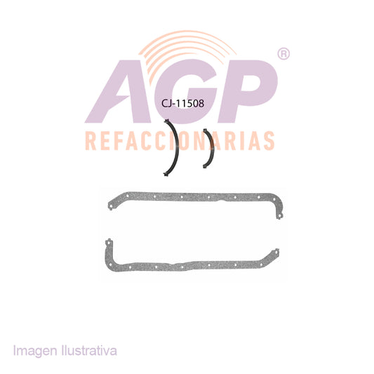 EMPAQUE DE CARTER FORD 1.3L 4 CIL. FIESTA 98-01 CARTER DE LAMINA.