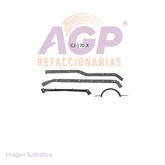 EMPAQUE DE CARTER CHEV. CHEVY II L4 2.5L (62-68) - MONZA L4 2.5L (78-79) - NOVA L4 2.5L (69-70) - SUBURBAN L4 2.5L (63-66) - PONTIAC PHOENIX L4 2.5L (77-78) - SUNBIRD L