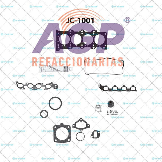 EMPAQUE JUEGO COMPLETO SUZUKI AERIO L4 2.3 16V DOHC 06-09
