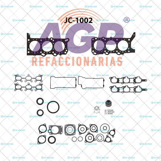 EMPAQUE JUEGO COMPLETO SUZUKI GRAN VITARA V6 2.7 24V 06-09