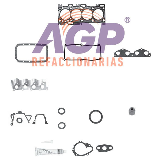 EMPAQUE JUEGO COMPLETO CHRYS. HYUNDAI ATOS L4 1.1L 1086CC SOHC 12V G4HG 11-13 - I10 L4 1.1L 1086CC SOHC 12V G4HG 11-13
